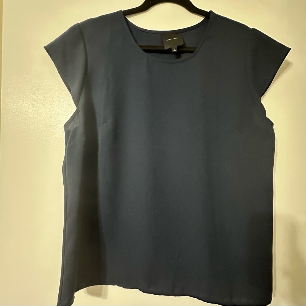 Alex Marie Women’s Navy Blouse Size L